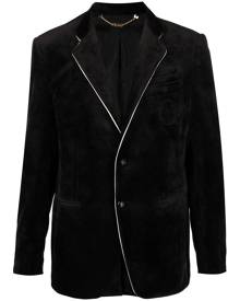 Billionaire tailored-fit velvet-blazer