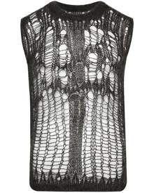 Rick Owens Maglia Spider knitted sweater vest