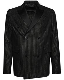 AMIRI metallic-stripe double-breasted blazer