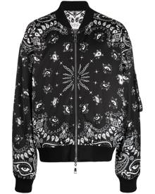 Haculla paisley-print reversible bomber jacket