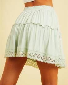 Pepper Mayo Finding Islands Skirt - Sage