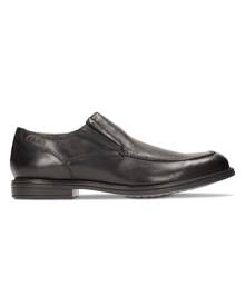 clarks mens black slip on shoes