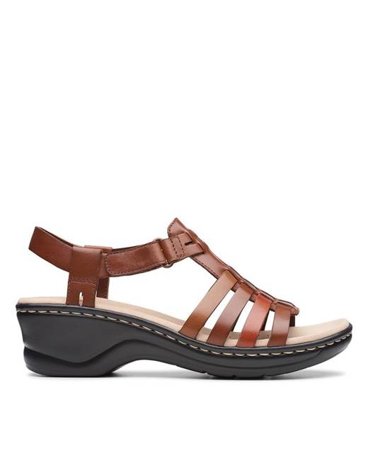 women's clark leather sandals