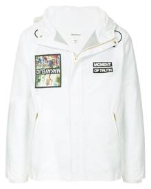 Makavelic Jesus mountain parka jacket - White