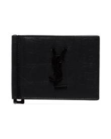 Saint Laurent crocodile-embossed Money Clip Wallet - Farfetch