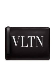 Valentino Garavani VLTN leather pouch - Black