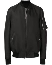 Rick Owens bomber jacket with rib collar - Black