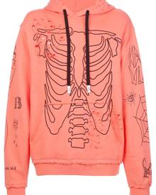 Haculla Sing distressed graphic hoody - Orange