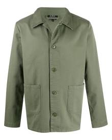 A.P.C. pointed collar shirt jacket - Green