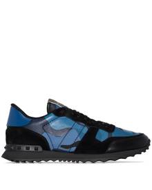 Valentino Garavani Rockrunner camouflage-print sneakers - Blue