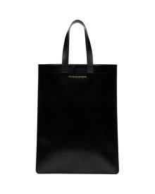 Comme Des Garçons Wallet logo print tote bag - Black