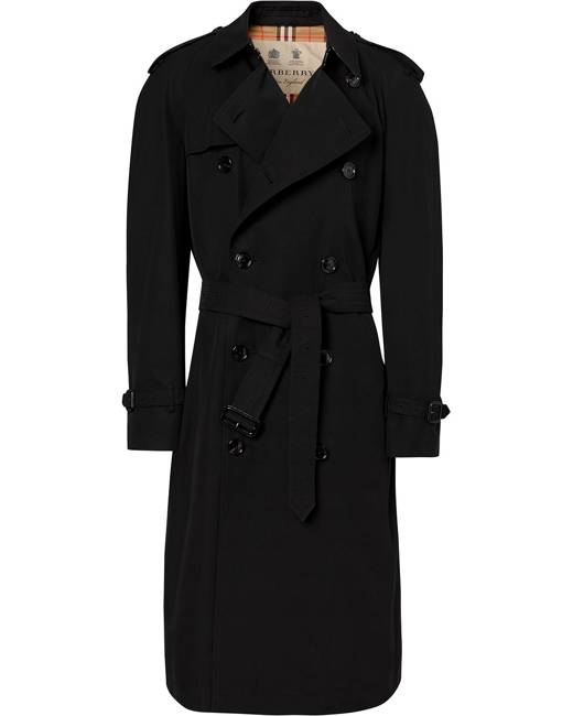 Men's black sale trench coat