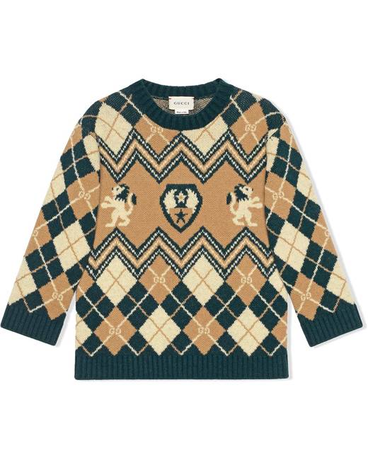 Gucci hot sale lion jumper