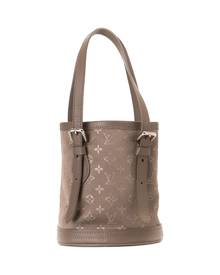 Louis+Vuitton+N%C3%A9oNo%C3%A9+Pink+Interior+Damier+Bucket+Bag+MM+Brown+Canvas  for sale online