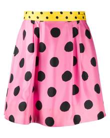 Moschino polka dot skater skirt - Pink