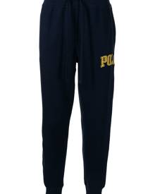 Polo Ralph Lauren logo-patch straight-leg track pants - Blue