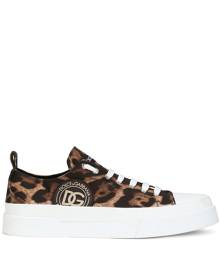 Dolce & Gabbana Portofino low-top canvas sneakers - Brown