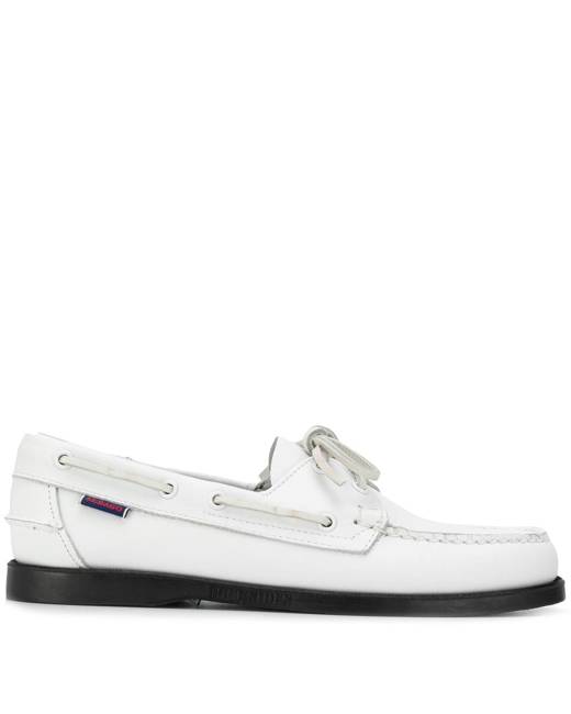 White slip on 2025 boat shoes