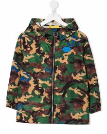 Off-White Kids camouflage-print Arrows windbreaker - Green