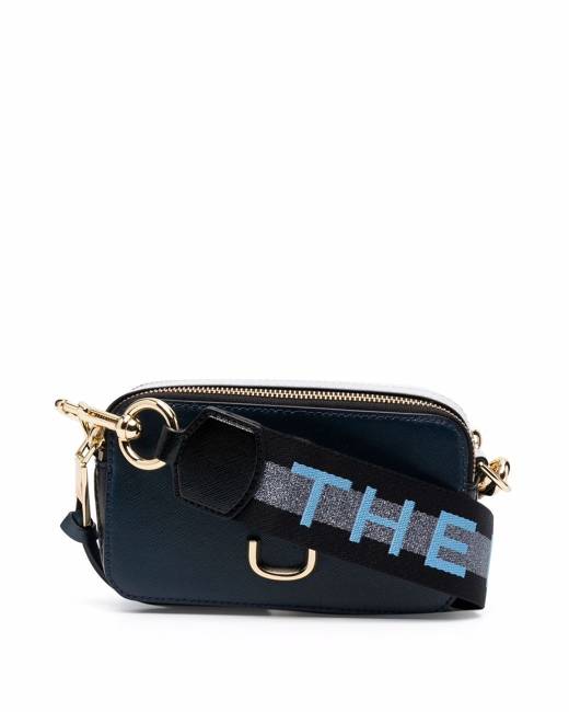 Marc Jacobs Sea Blue Logo Strap Snapshot Camera Bag at FORZIERI