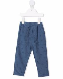 Knot Daiki corduroy elasticated-waist trousers - Blue