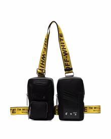 Off-White double pouch shoulder bag - Black