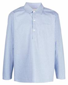 Mackintosh MILITARY gingham-check shirt - Blue