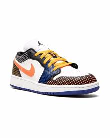Jordan Kids Air Jordan 1 Low MMD BG "Multicolor Grid" sneakers - White