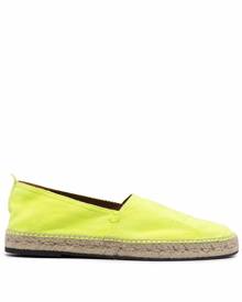Philipp Plein yellow leather espadrilles