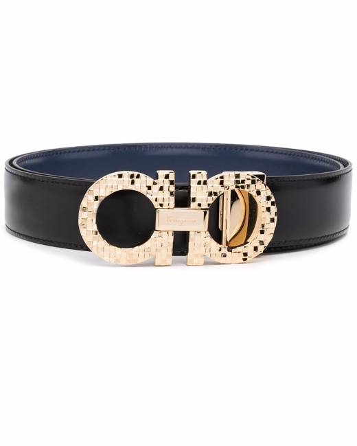 salvatore ferragamo double gancini belt