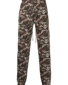 Mostly Heard Rarely Seen camouflage jacquard track pants - Brown