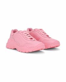 Dolce & Gabbana Kids chunky calf leather sneakers - Pink