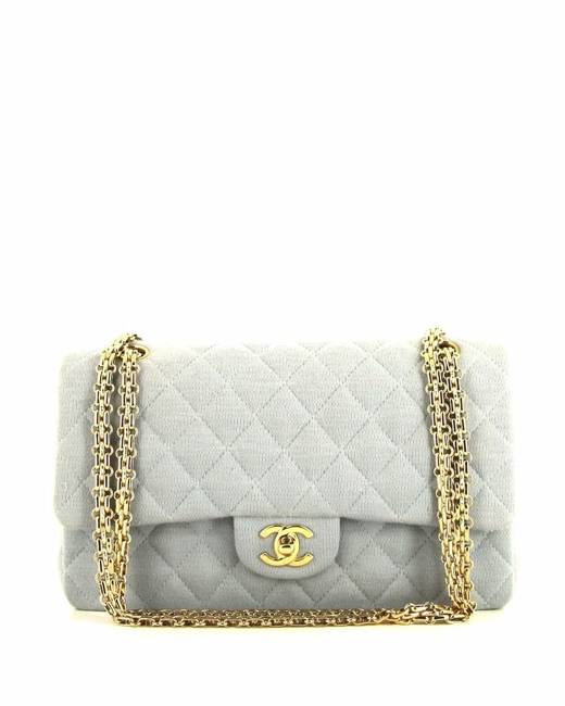 chanel bag with white logo