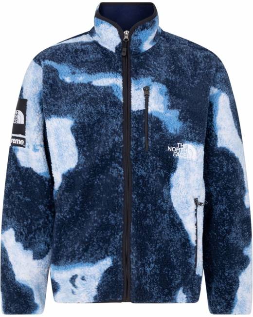 Hooded fleece-textured jacket Farfetch Clothing Jackets Fleece Jackets Blue 