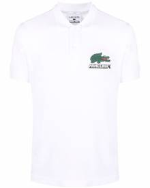 Lacoste Minecraft-print polo shirt - White