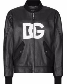 Dolce & Gabbana logo bomber jacket - Black