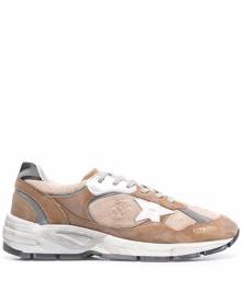Golden Goose star-patch panelled sneakers - Brown