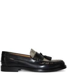 Gucci tassel-detail GG canvas loafers - Black