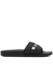 Marni woven logo slides - Black