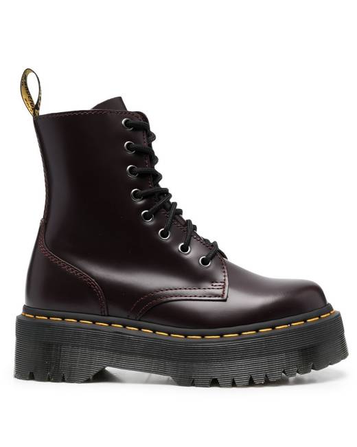 dr martens vegan 1460 cherry red oxford brush