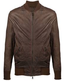 Giorgio Brato long sleeve bomber jacket - Brown