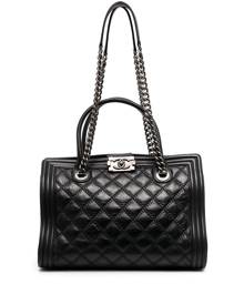 CHANEL Pre-Owned 2013-2014 Boy tote bag - Black