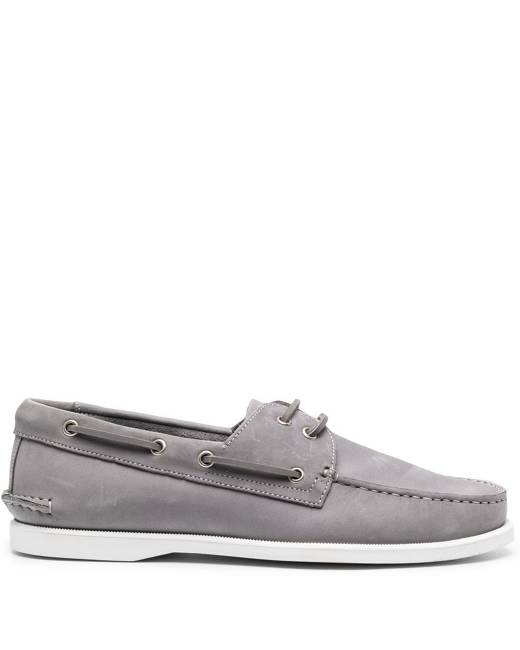 Mens gray boat on sale shoes