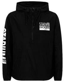 STADIUM GOODS® logo-print "Black/Reflective" windbreaker