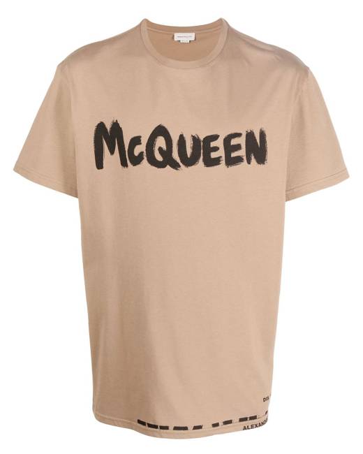T-shirt mcqueen graffitiAlexander McQueen in Cotone da Uomo colore Neutro Uomo T-shirt da T-shirt Alexander McQueen 