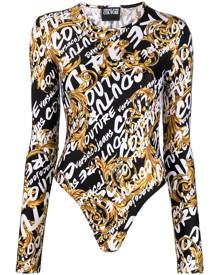 Versace Jeans Couture logo-print long-sleeve body - Black