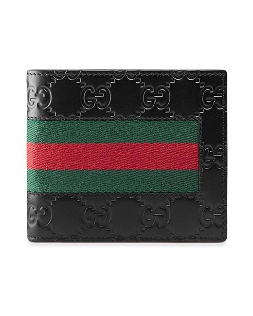 black and red gucci wallet