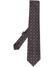 Versace Pre-owned 1990s baroque-print Silk Tie - Black