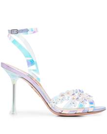 Aquazzura Meteorite iridescent sandals - Multicolour