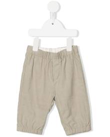 Emporio Armani Kids elasticated-waist ribbed trousers - Neutrals